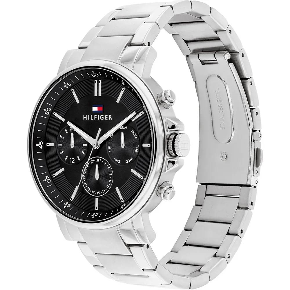 Tommy HILFIGER Tyson Ρολόι Ανδρικό Ασημί Ανοξείδωτο Ατσάλι μπρασελέ 1710667 