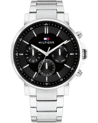 Tommy HILFIGER Tyson Ρολόι Ανδρικό Ασημί Ανοξείδωτο Ατσάλι μπρασελέ 1710667 