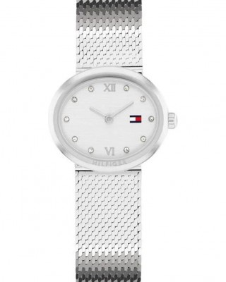 Tommy HILFIGER Moira Γυναικείο Ρολόι Οβάλ Ασημί Ανοξείδωτο Ατσάλι Μπρασελέ 1782846 