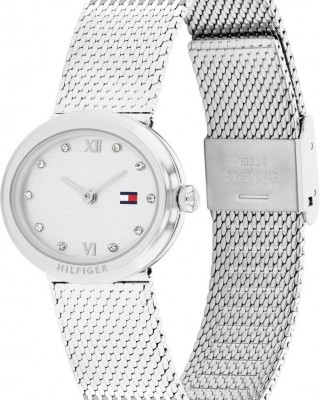 Tommy HILFIGER Moira Γυναικείο Ρολόι Οβάλ Ασημί Ανοξείδωτο Ατσάλι Μπρασελέ 1782846 