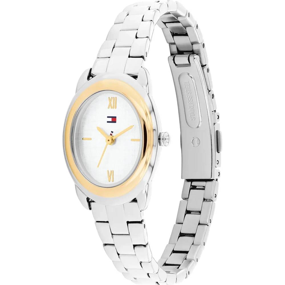 Tommy HILFIGER Demi Γυναικείο Ρολόι Οβάλ Δίχρωμο Ανοξείδωτο Ατσάλι Μπρασελέ 1782874 