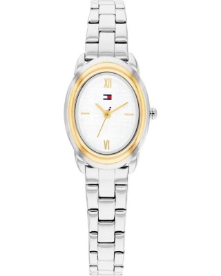 Tommy HILFIGER Demi Γυναικείο Ρολόι Οβάλ Δίχρωμο Ανοξείδωτο Ατσάλι Μπρασελέ 1782874 
