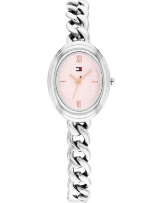 Tommy HILFIGER Demi Γυναικείο Ρολόι Οβάλ Ασημί Ανοξείδωτο Ατσάλι Μπρασελέ 1782876 