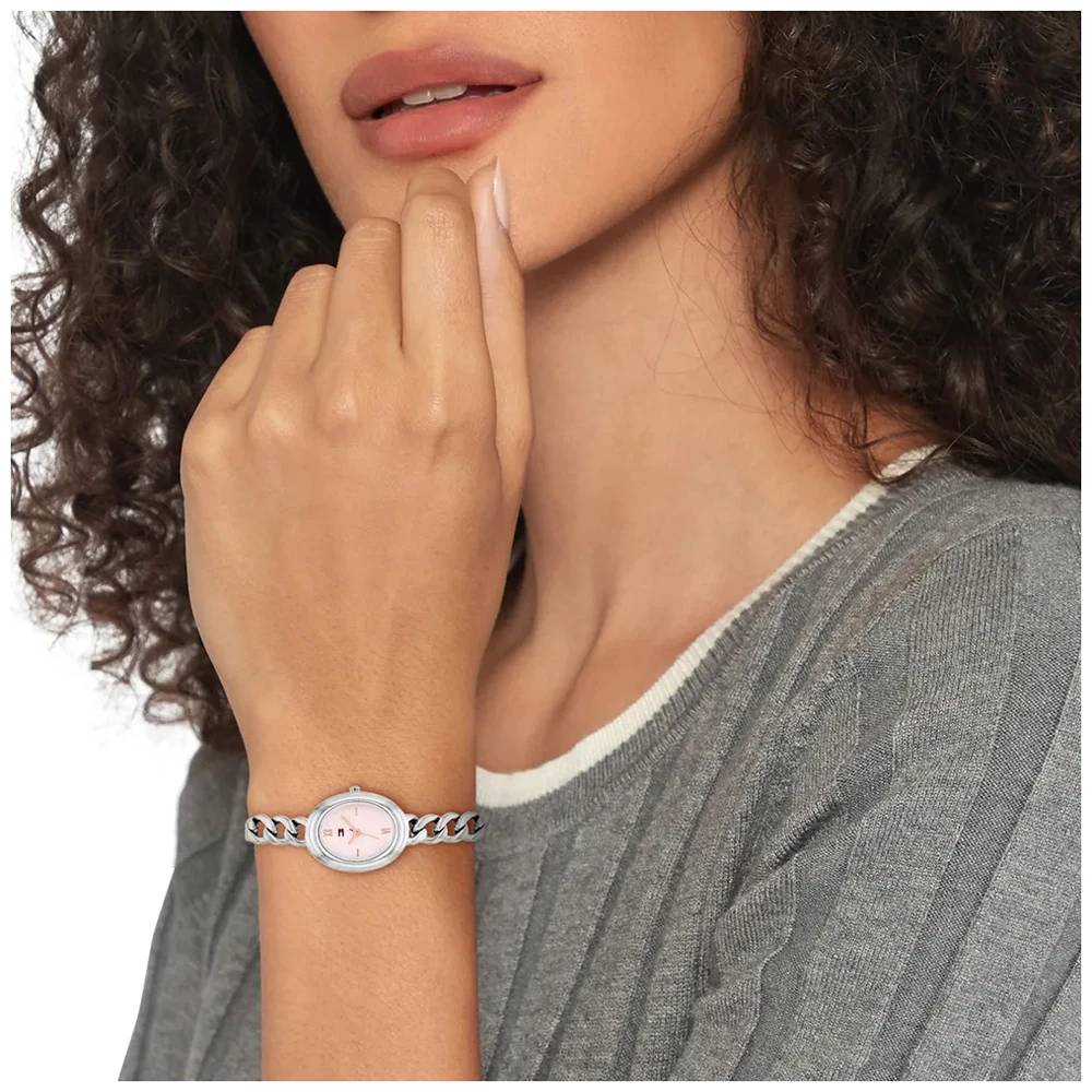 Tommy HILFIGER Demi Γυναικείο Ρολόι Οβάλ Ασημί Ανοξείδωτο Ατσάλι Μπρασελέ 1782876 Tommy HILFIGER Demi Γυναικείο Ρολόι Οβάλ Ασημί Ανοξείδωτο Ατσάλι Μπρασελέ 1782876