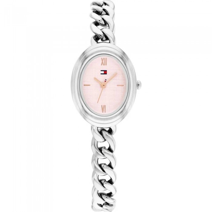Tommy HILFIGER Demi Γυναικείο Ρολόι Οβάλ Ασημί Ανοξείδωτο Ατσάλι Μπρασελέ 1782876 