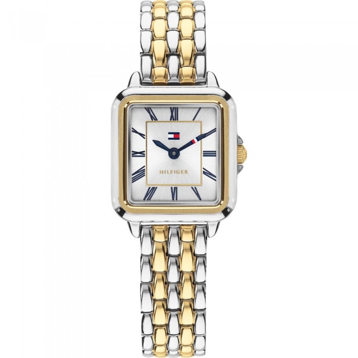 Tommy HILFIGER Mia Γυναικείο Ρολόι Τετράγωνο Δίχρωμο Ανοξείδωτο Ατσάλι Μπρασελέ 1782915