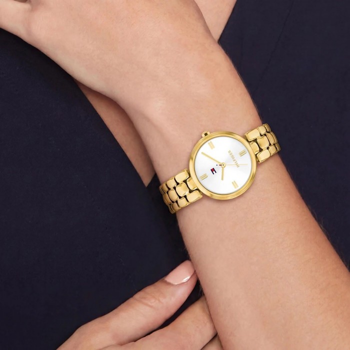 Tommy HILFIGER Annie Γυναικείο Ρολόι Χρυσό Ανοξείδωτο Ατσάλι Μπρασελέ 1782928
