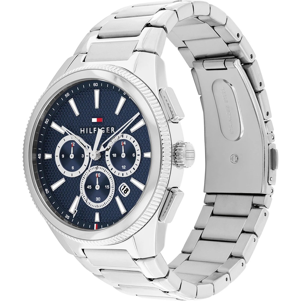 Tommy HILFIGER Sam Ρολόι Ανδρικό Ασημί Ανοξείδωτο Ατσάλι μπρασελέ 1792253