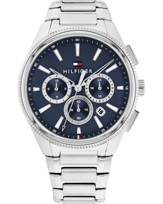 Tommy HILFIGER Sam Ρολόι Ανδρικό Ασημί Ανοξείδωτο Ατσάλι μπρασελέ 1792253