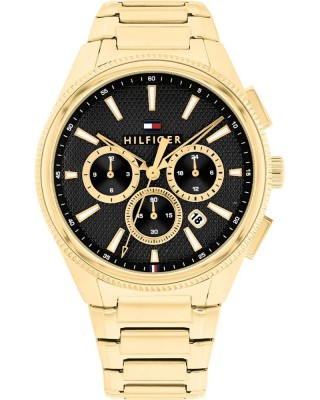 Tommy HILFIGER Χρονογράφος Ρολόι Χρυσό Ανοξείδωτο Ατσάλι μπρασελέ 1792254 