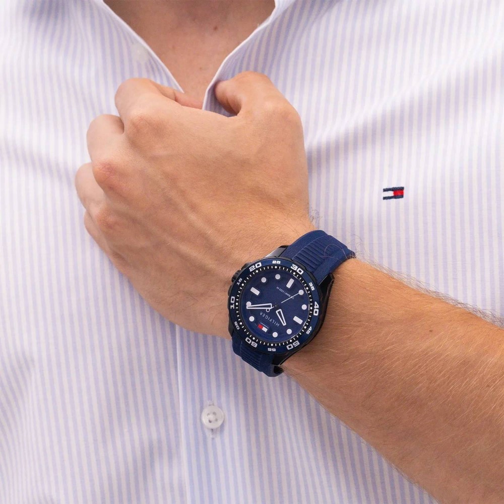 Tommy HILFIGER Regatta Ρολόι Ανδρικό Μπλε Καουτσούκ λουρί 1792265 Tommy HILFIGER Regatta Ρολόι Ανδρικό Μπλε Καουτσούκ λουρί 1792265