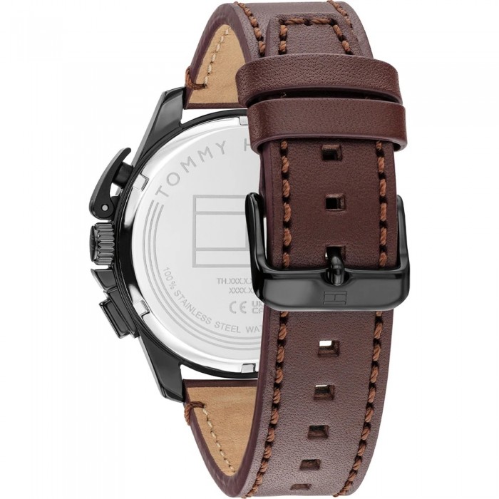 Tommy HILFIGER Hampton Ρολόι Ανδρικό Καφέ Δερμάτινο Λουρί 1792291 Tommy HILFIGER Hampton Ρολόι Ανδρικό Καφέ Δερμάτινο Λουρί 1792291