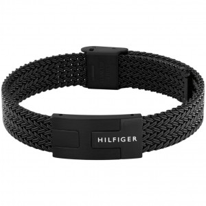 TOMMY HILFIGER Βραχιόλι Ανδρικό Μαύρο Ανοξείδωτο Ατσάλι 2790707