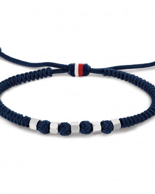 TOMMY HILFIGER Βραχιόλι Μπλε Κορδόνι Ατσάλι 2790677