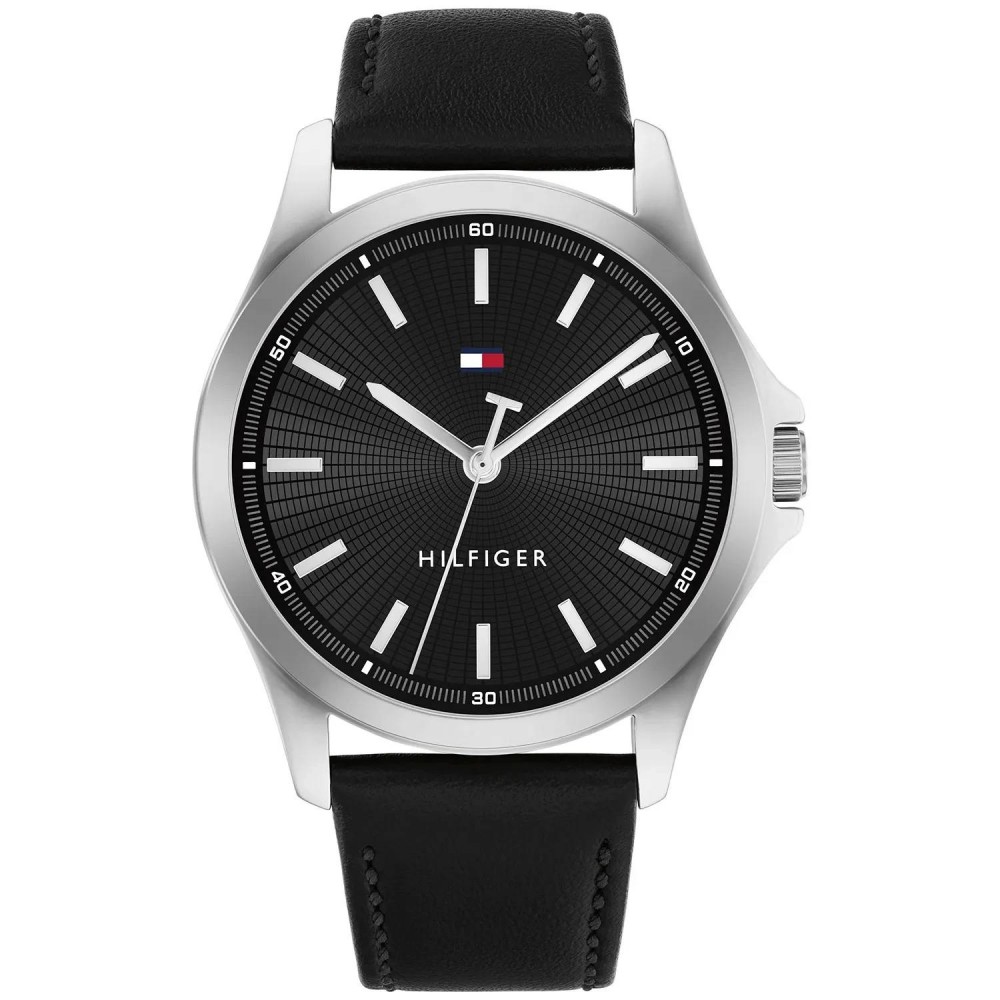 Tommy HILFIGER Bruce Ρολόι Μαύρο Δερμάτινο Λουρί 1710668 Tommy HILFIGER Bruce Ρολόι Μαύρο Δερμάτινο Λουρί 1710668