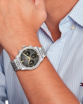 Tommy HILFIGER Bryant Ρολόι Ανδρικό Ασημί Ανοξείδωτο Ατσάλι μπρασελέ 1710812