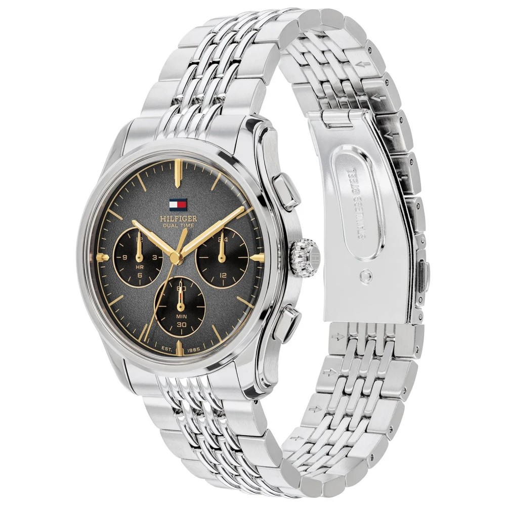 Tommy HILFIGER Bryant Ρολόι Ανδρικό Ασημί Ανοξείδωτο Ατσάλι μπρασελέ 1710812
