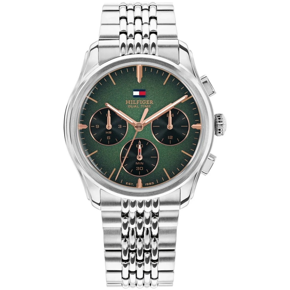 Tommy HILFIGER Bryant Ρολόι Ανδρικό Ασημί Ανοξείδωτο Ατσάλι μπρασελέ 1710813