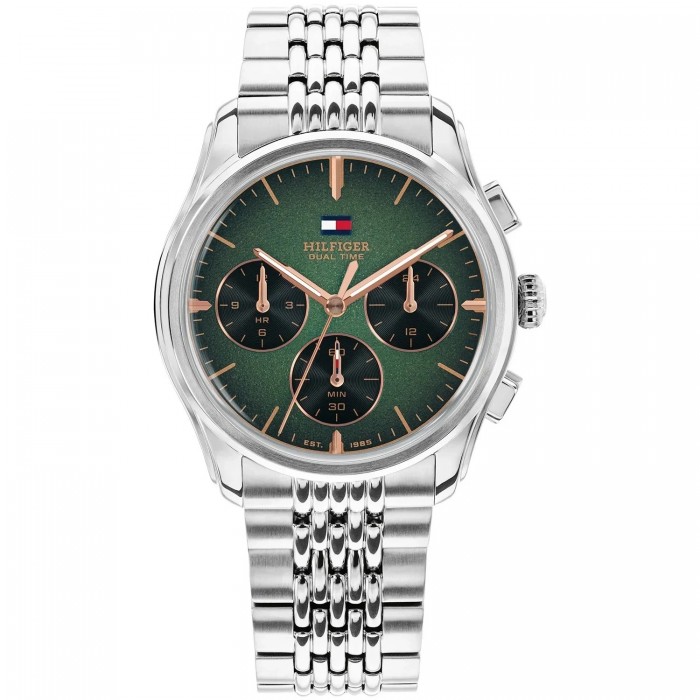 Tommy HILFIGER Bryant Ρολόι Ανδρικό Ασημί Ανοξείδωτο Ατσάλι μπρασελέ 1710813