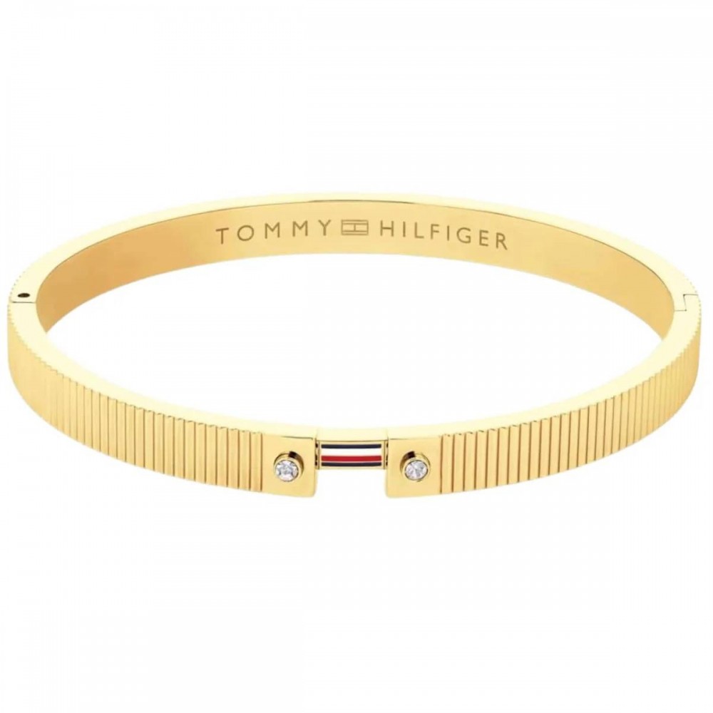 TOMMY HILFIGER Γυναικείο Βραχιόλι Χειροπέδα Επίχρυσο Ανοξείδωτο Ατσάλι 2781048