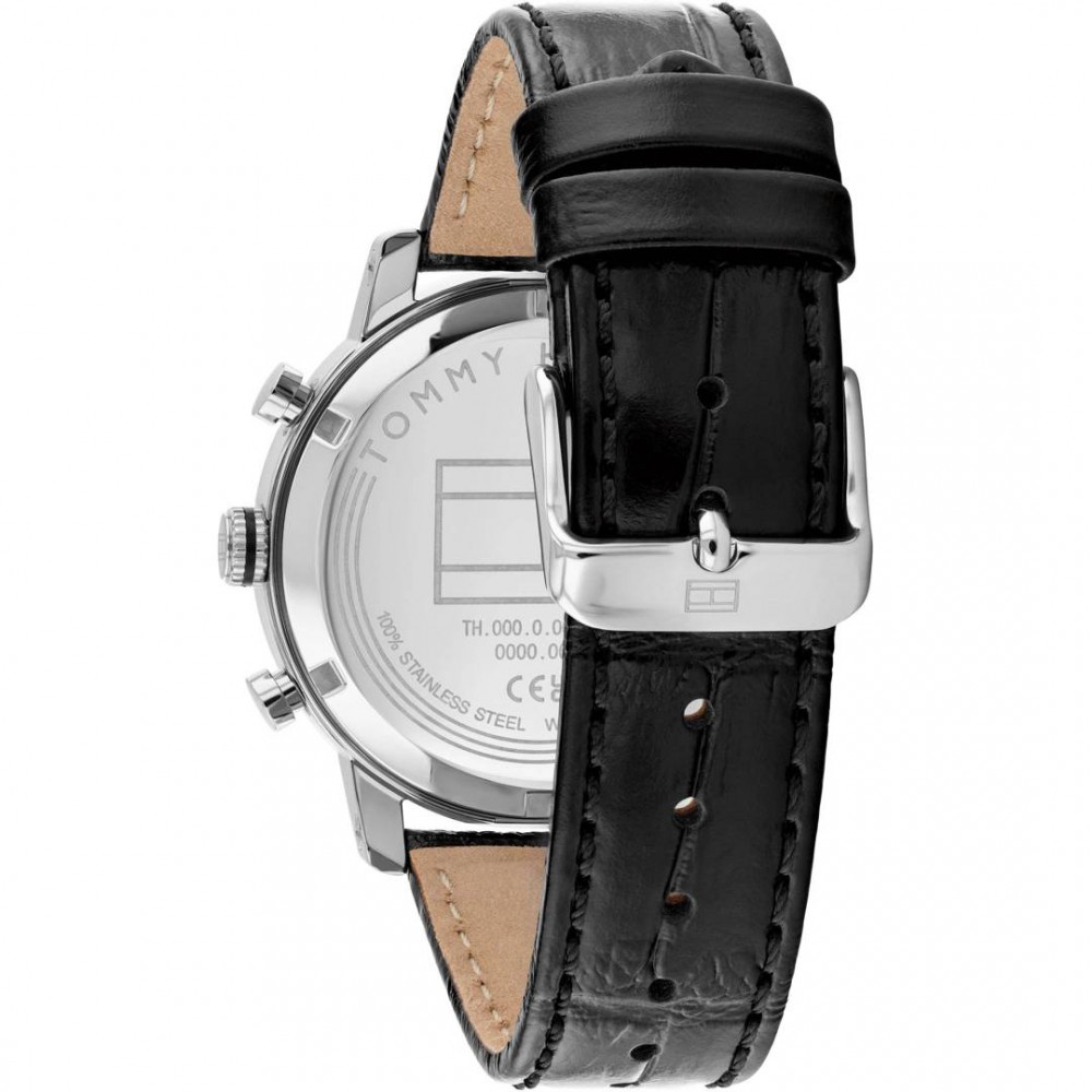 Tommy HILFIGER TH-Oxford Ρολόι Ανδρικό Μαύρο Δερμάτινο λουράκι 1710725 Tommy HILFIGER TH-Oxford Ρολόι Ανδρικό Μαύρο Δερμάτινο λουράκι 1710725