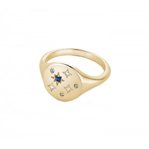 VOGUE ring with zircons in gold-plated Silver 925 20171202191
