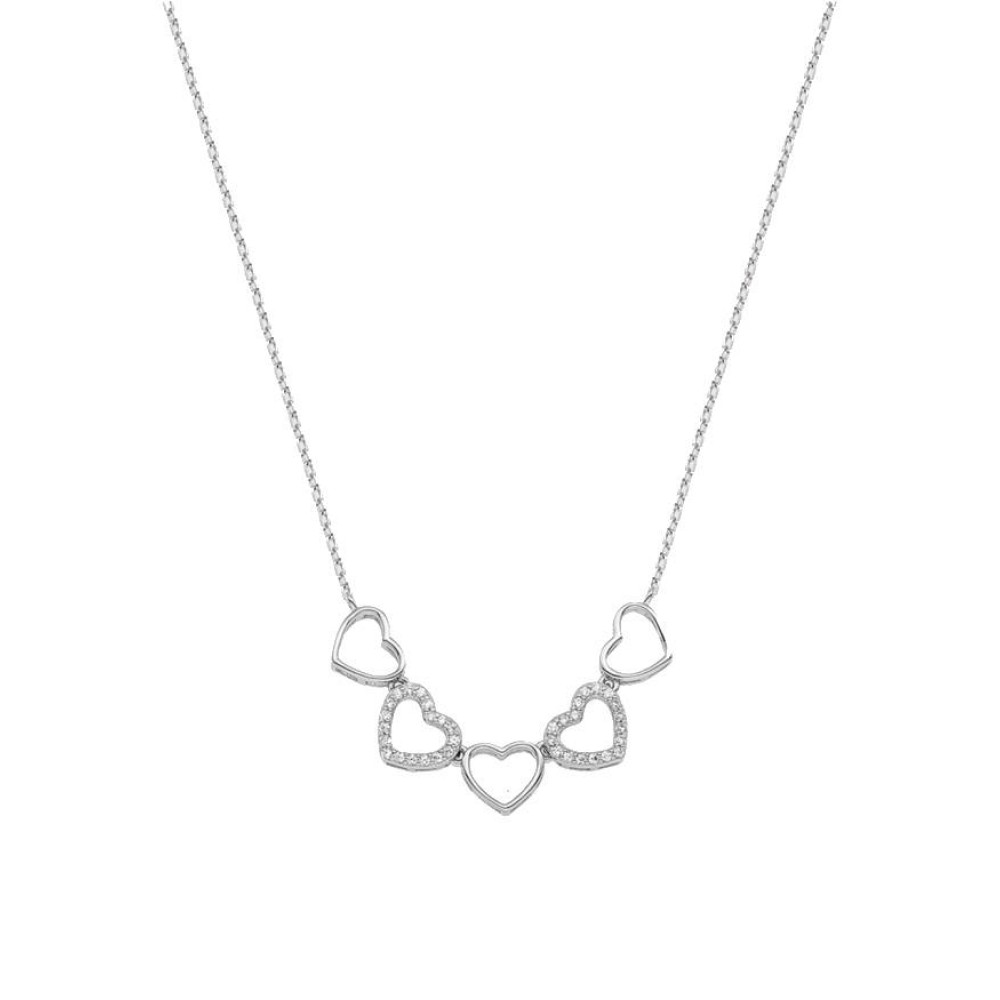 VOGUE Κολιέ με καρδιές από Ασήμι 925 20171597413